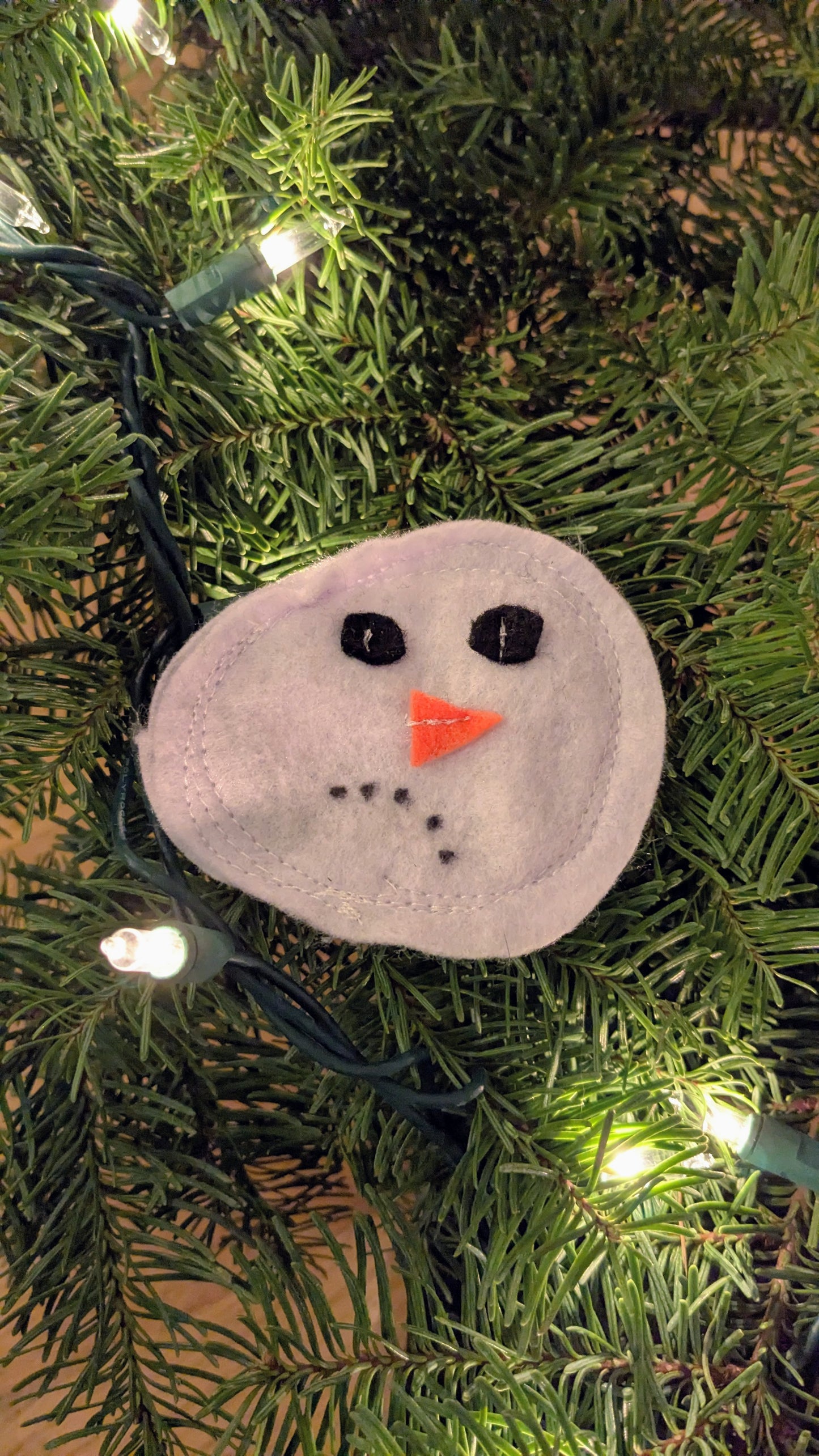 Crinkle Melted Snowman