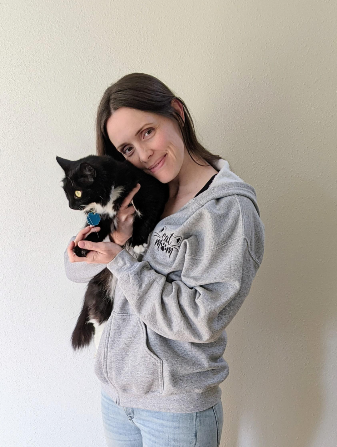 Cat Mom Zip Hoodie