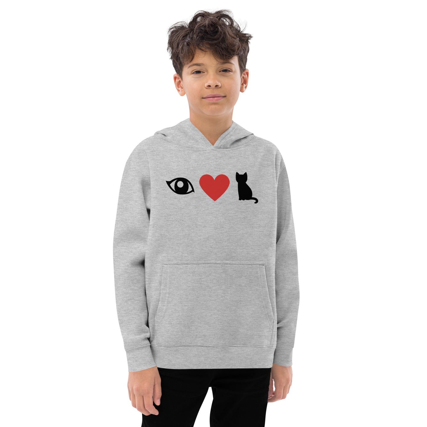 Eye Love Cats Kids Hoodie