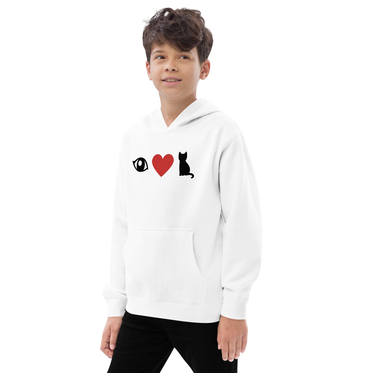 Eye Love Cats Kids Hoodie