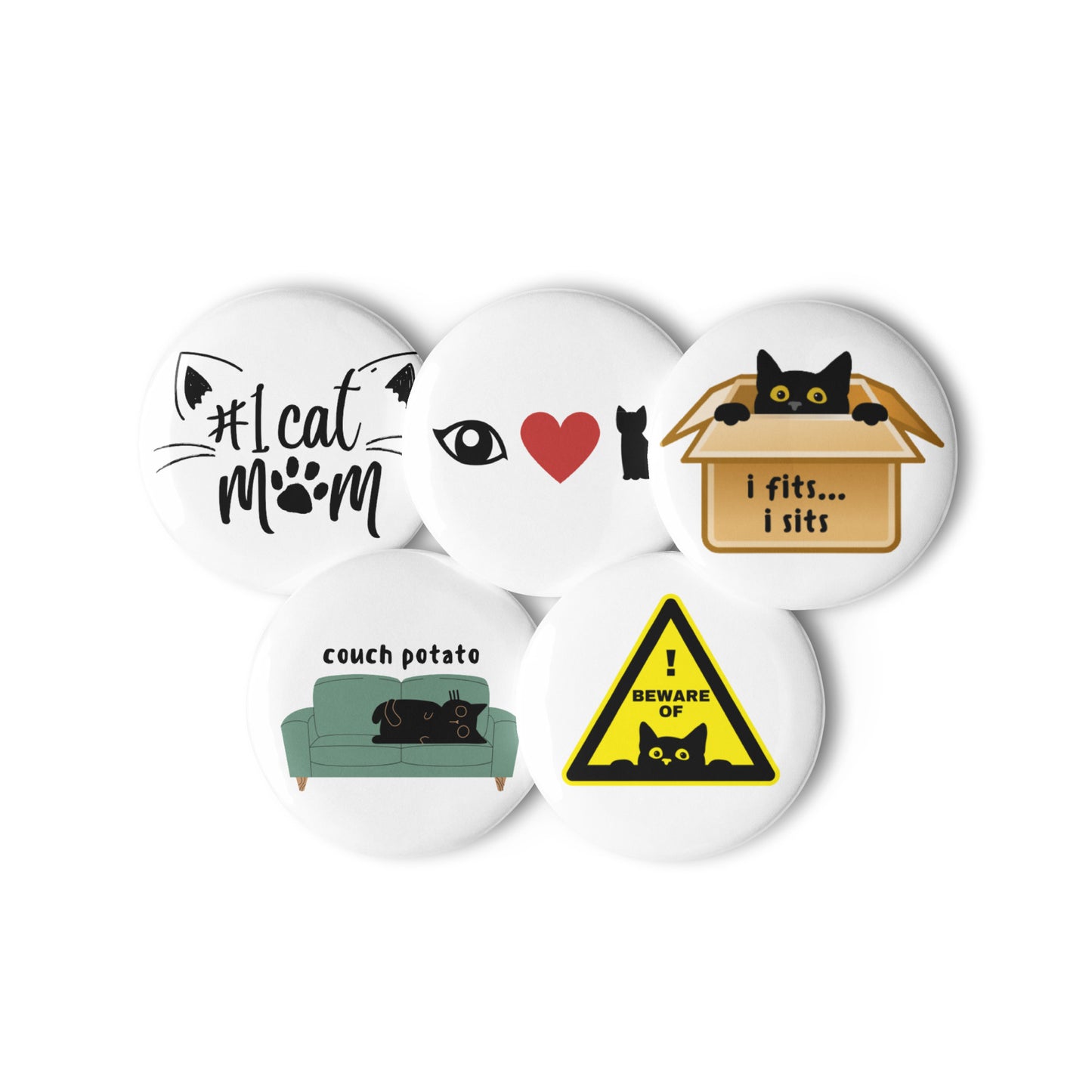 Cat Lover Buttons