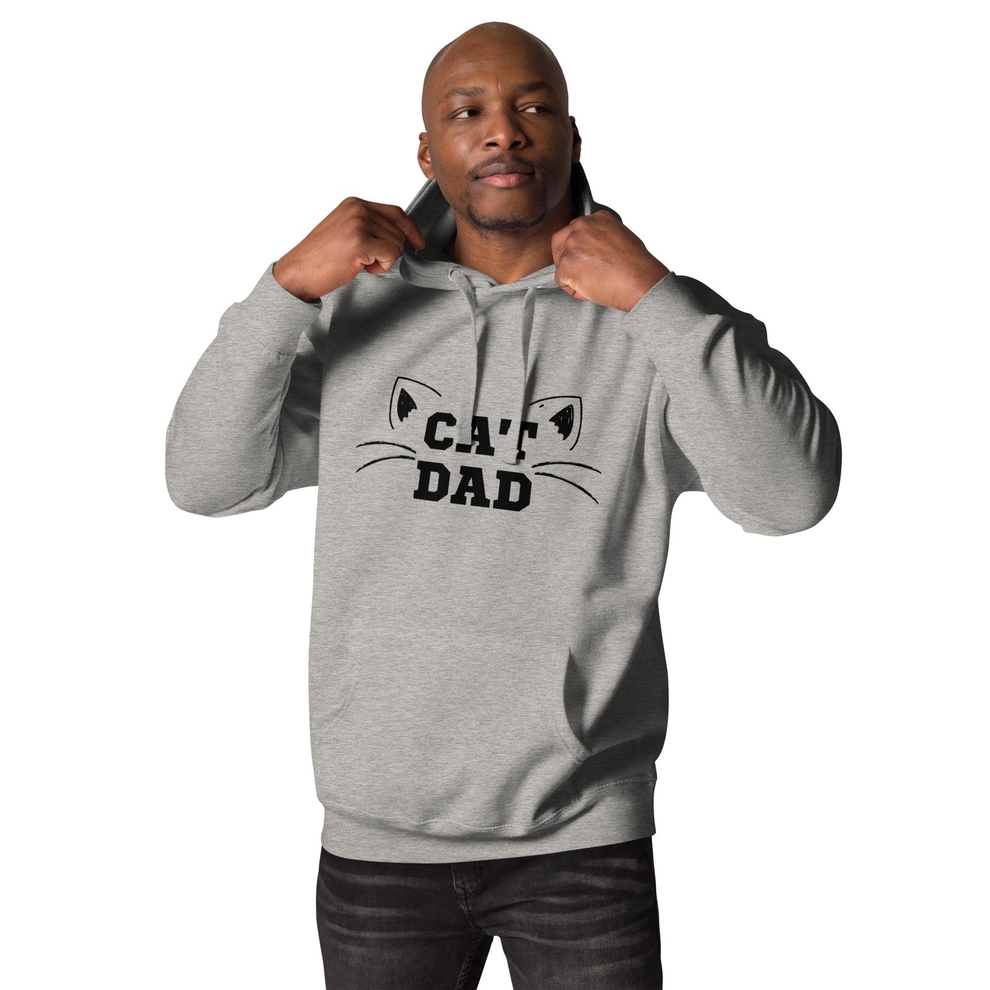 Cat Dad Hoodie - black print