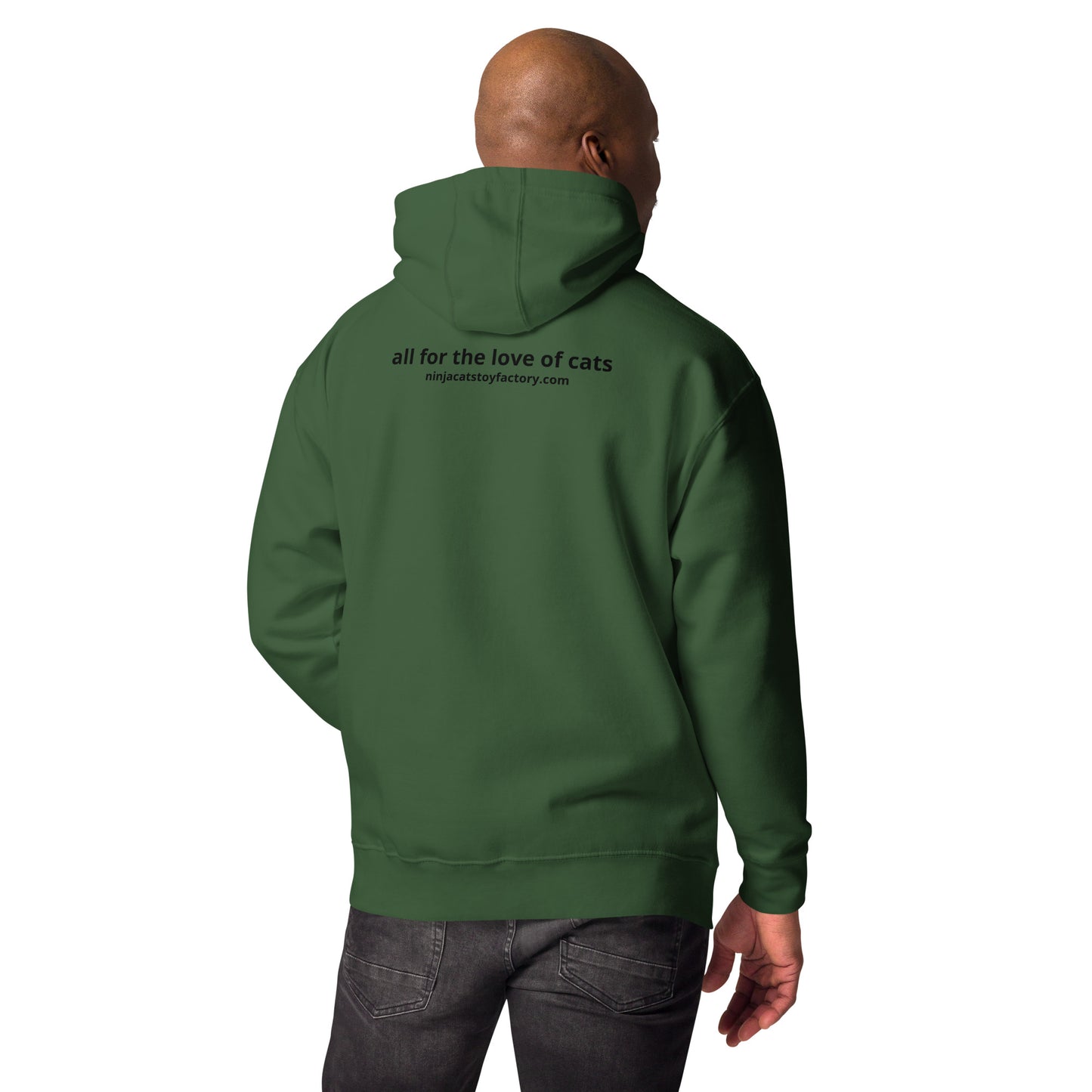 Cat Dad Hoodie - black print