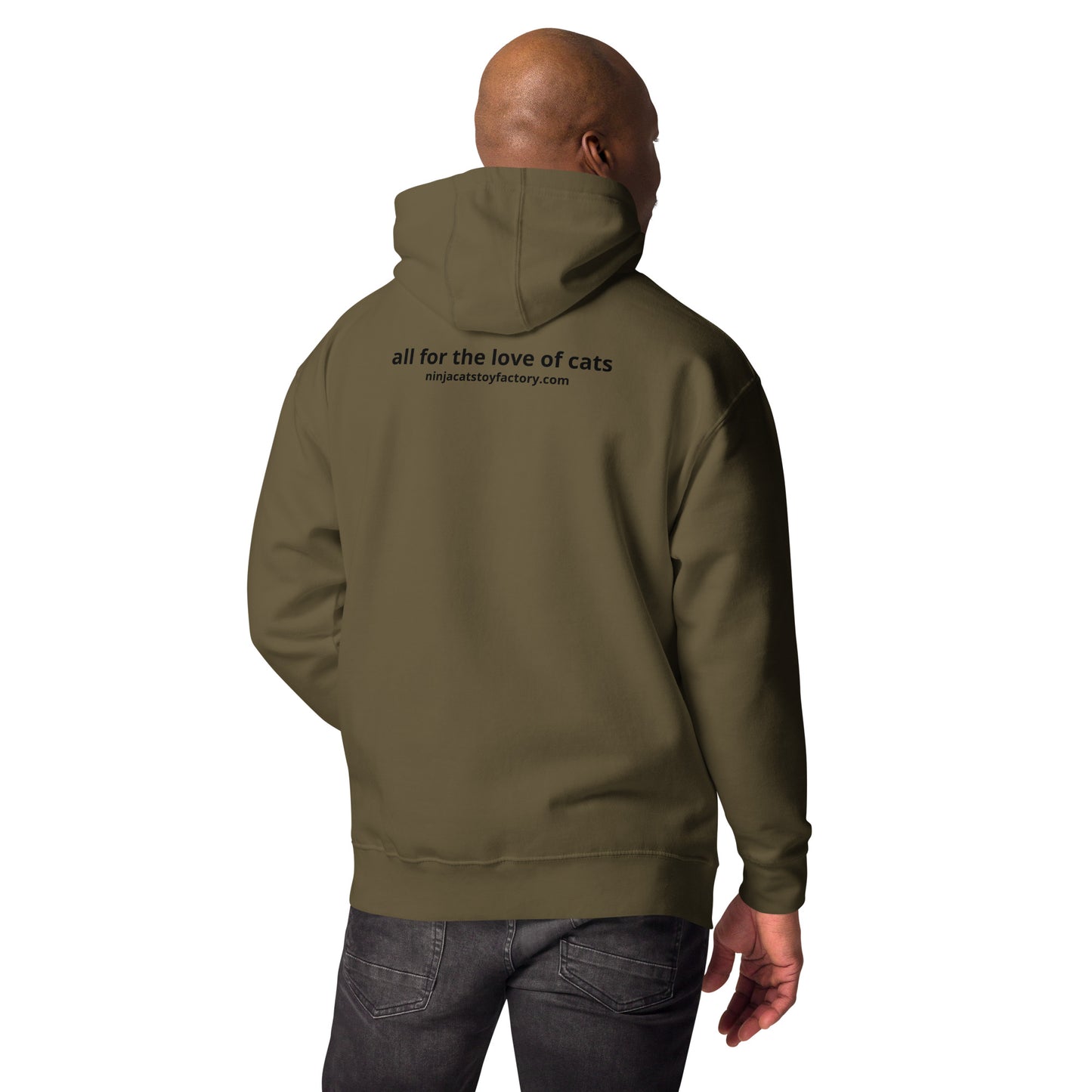 Cat Dad Hoodie - black print
