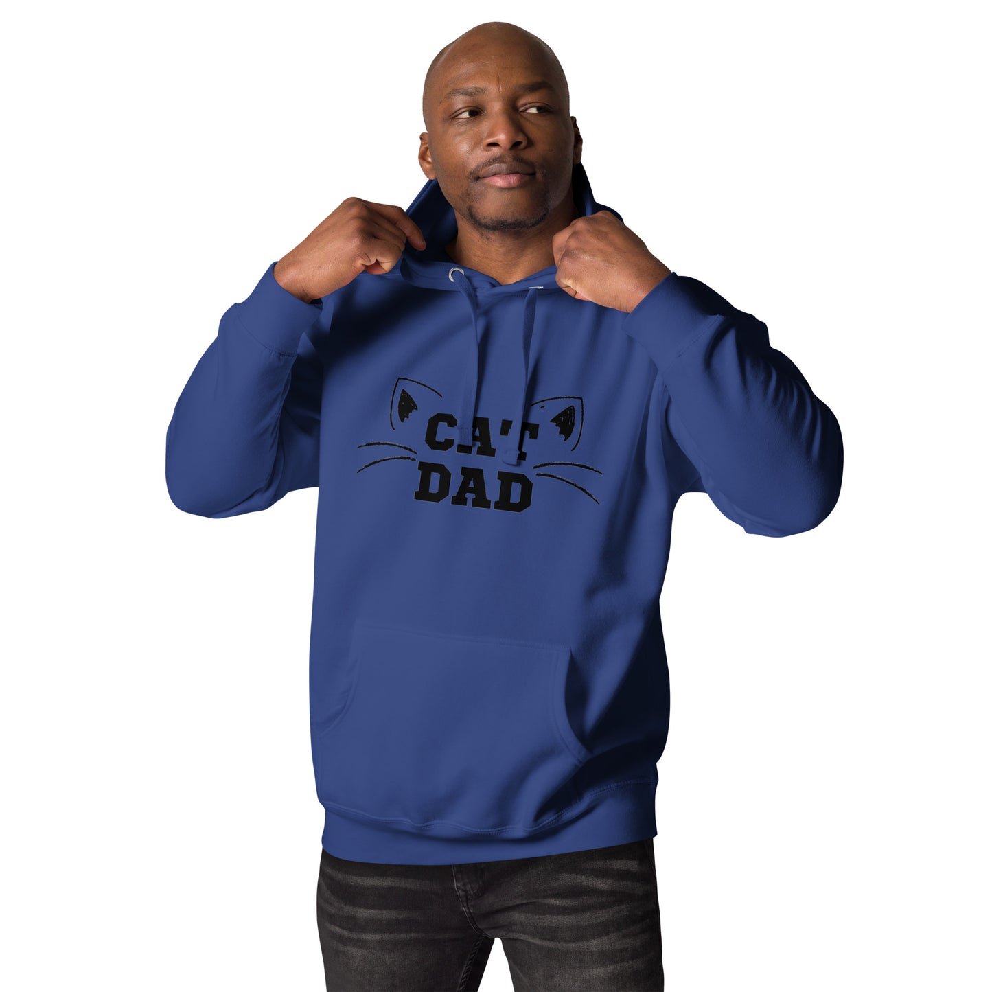 Cat Dad Hoodie - black print