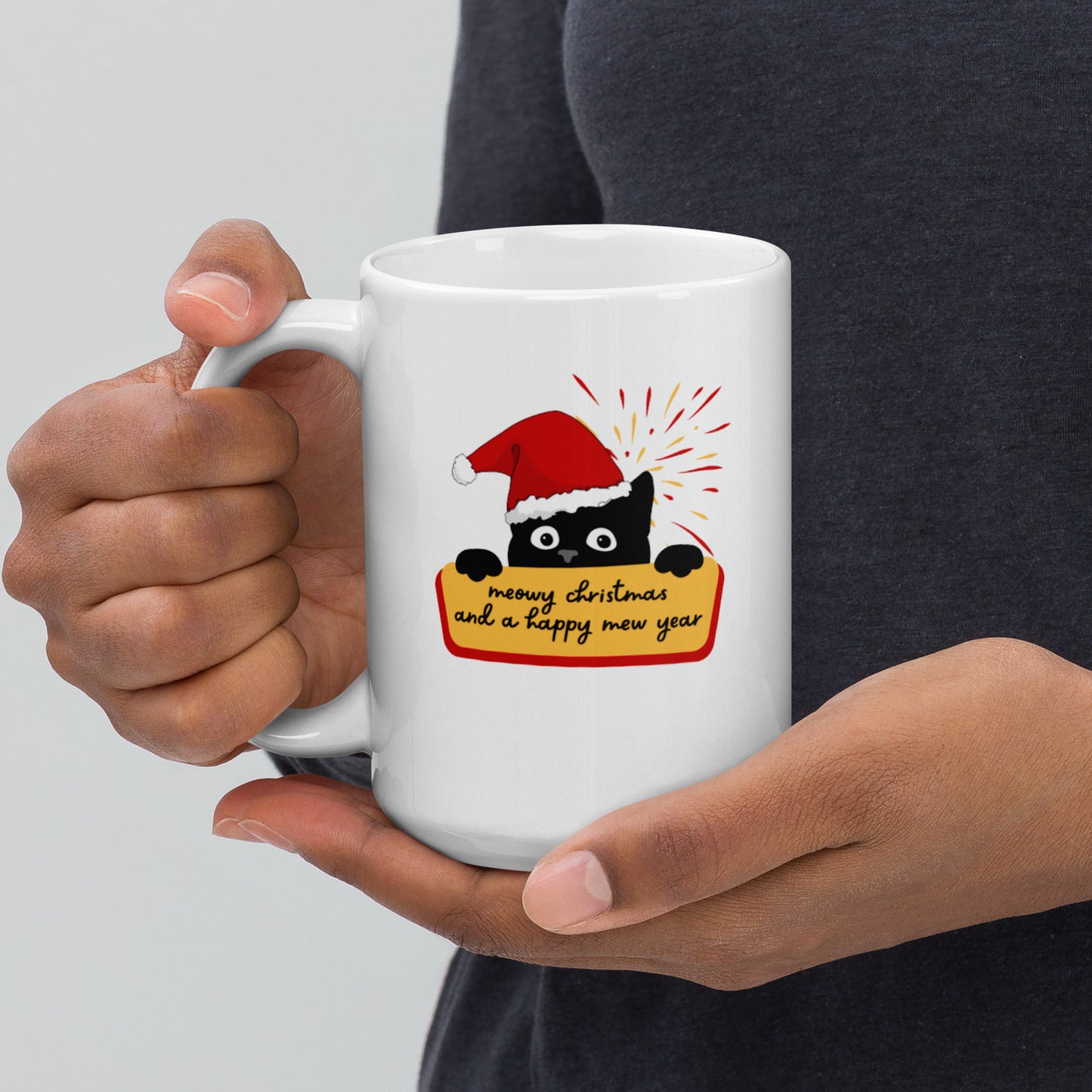 Meowy Christmas Mug