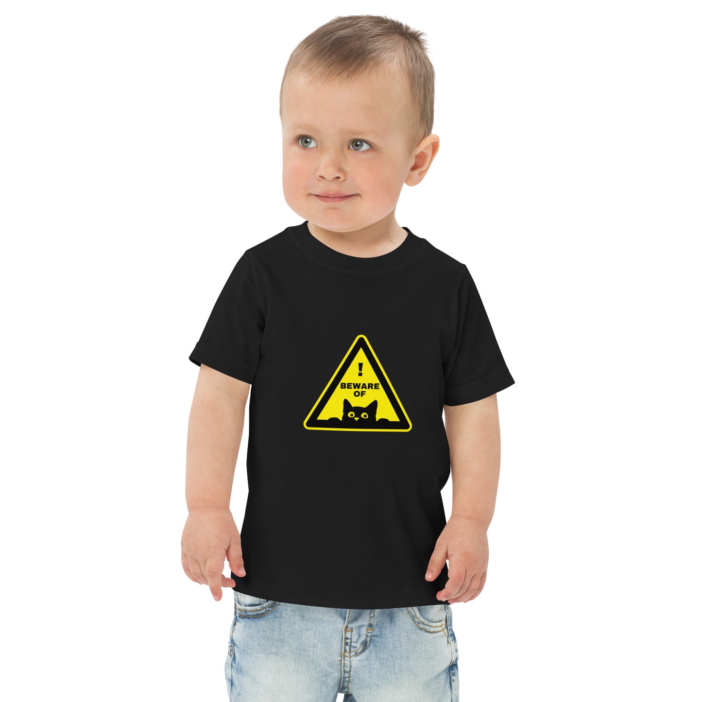 Beware of Cat Toddler Tee