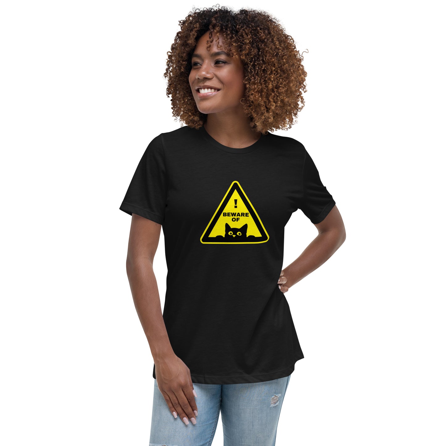Beware of Cat Slim Tee