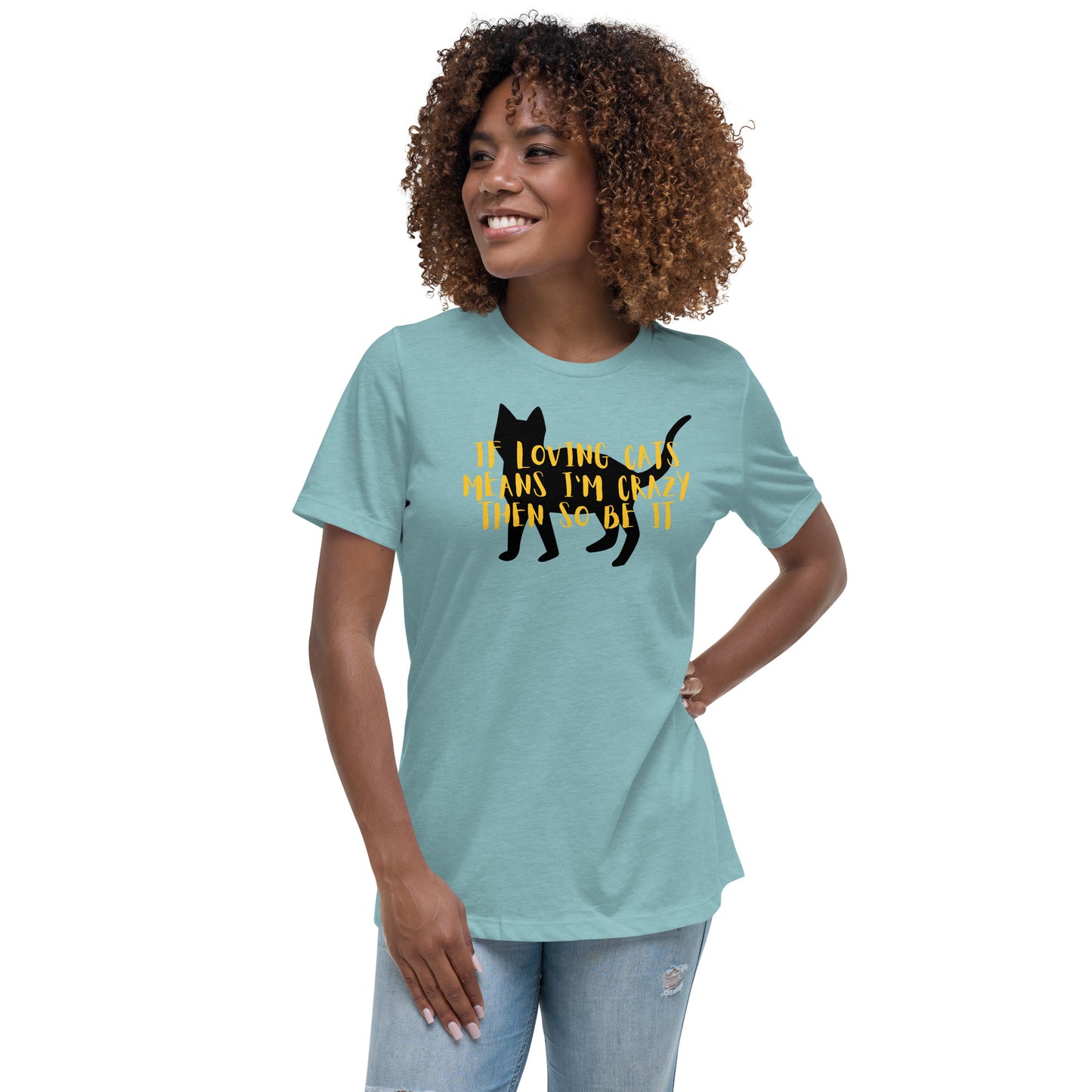 Crazy Cat Purrson Slim Tee