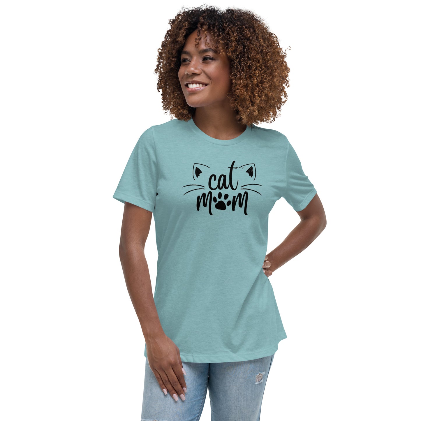 Cat Mom Slim Tee