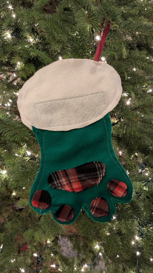 PERSONALIZED Pet Paw Stocking