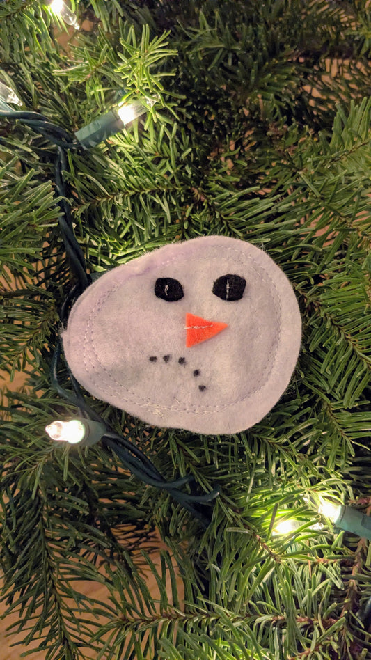 Crinkle Melted Snowman