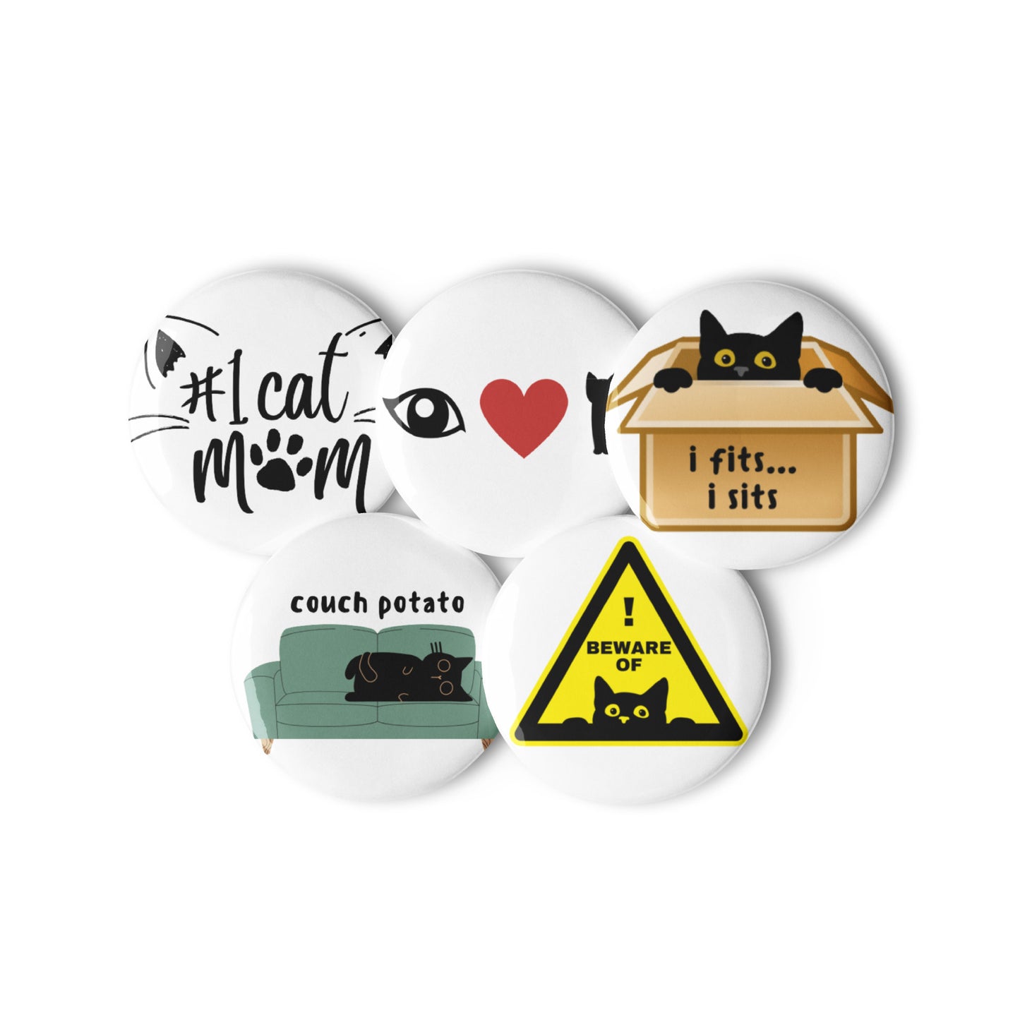 Cat Lover Buttons