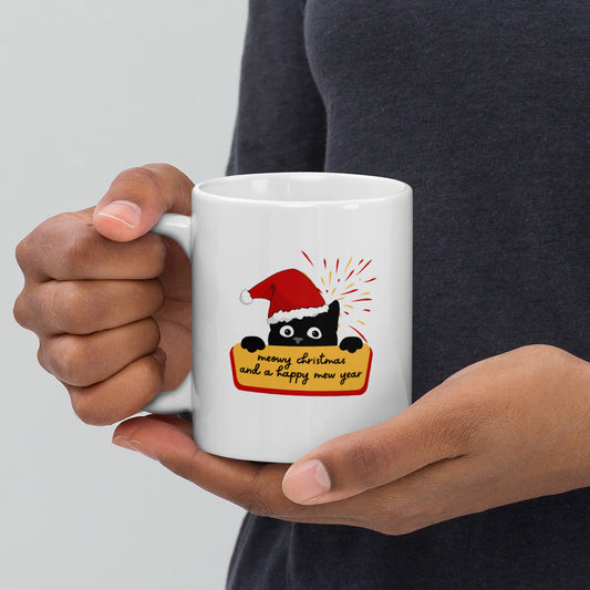 Meowy Christmas Mug