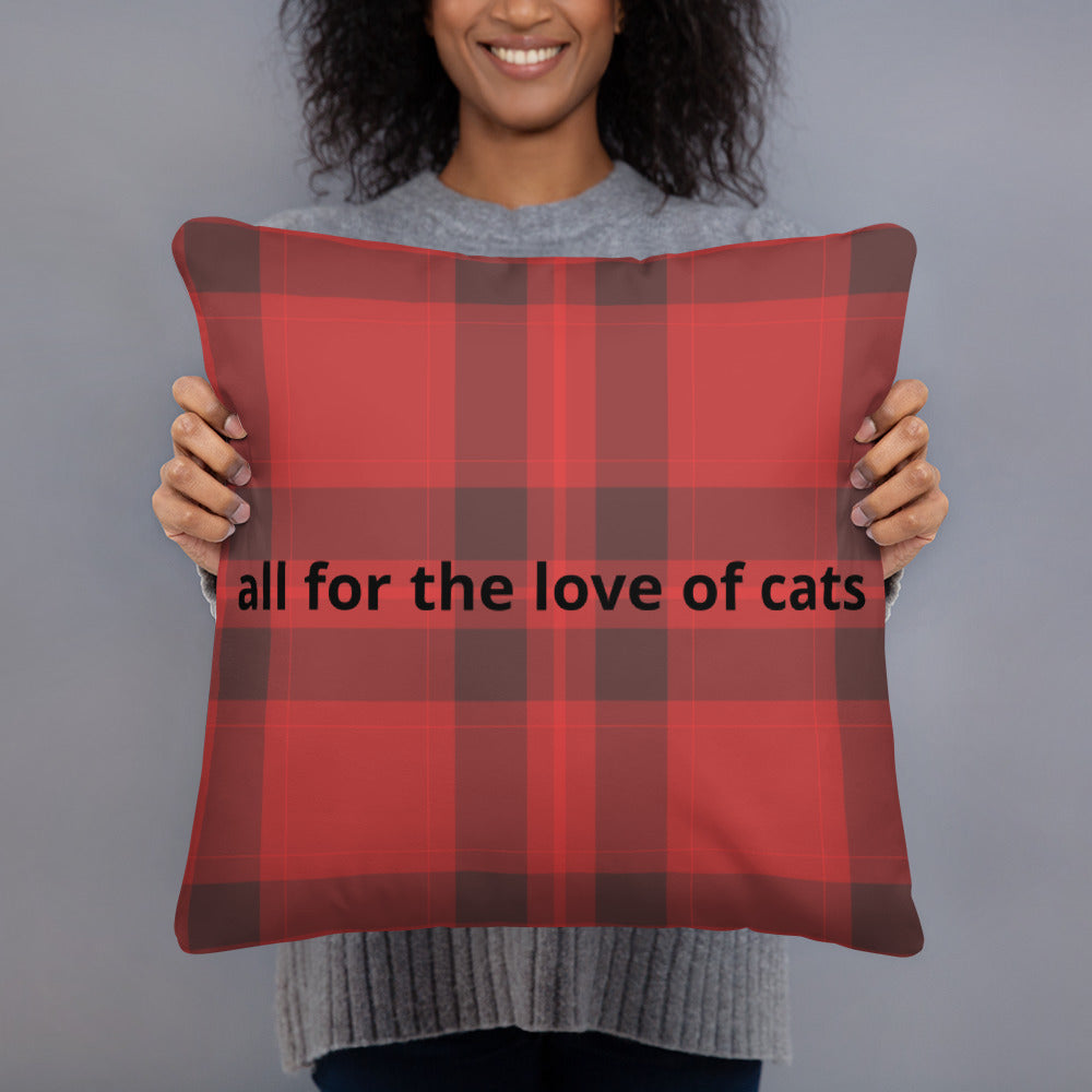 Meowy Christmas Pillow