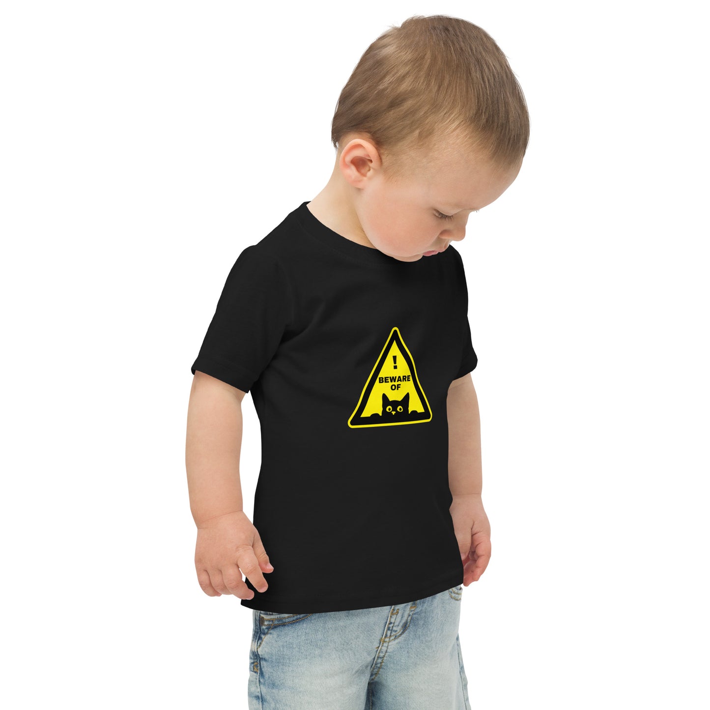 Beware of Cat Toddler Tee